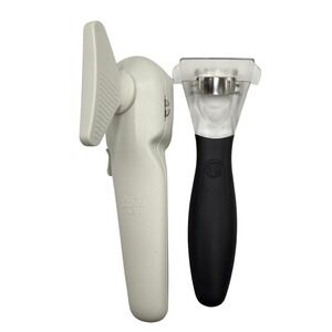 Pampered Chef Smooth Edge Manual Can Opener & Corn Kernel Cutter Set White/Black